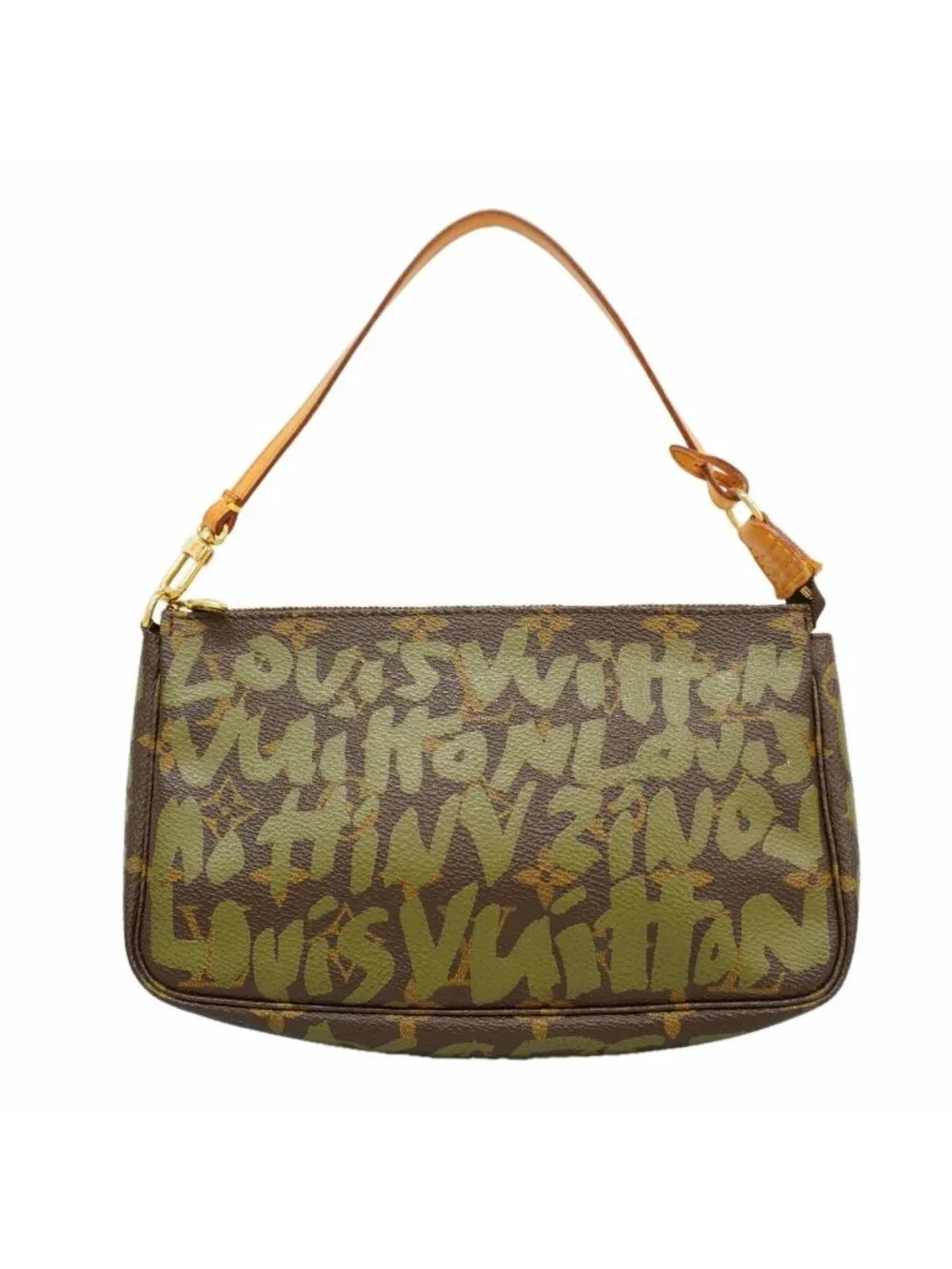 Louis Vuitton Pouch Monogram Graffiti Pochette Accessoires Khaki